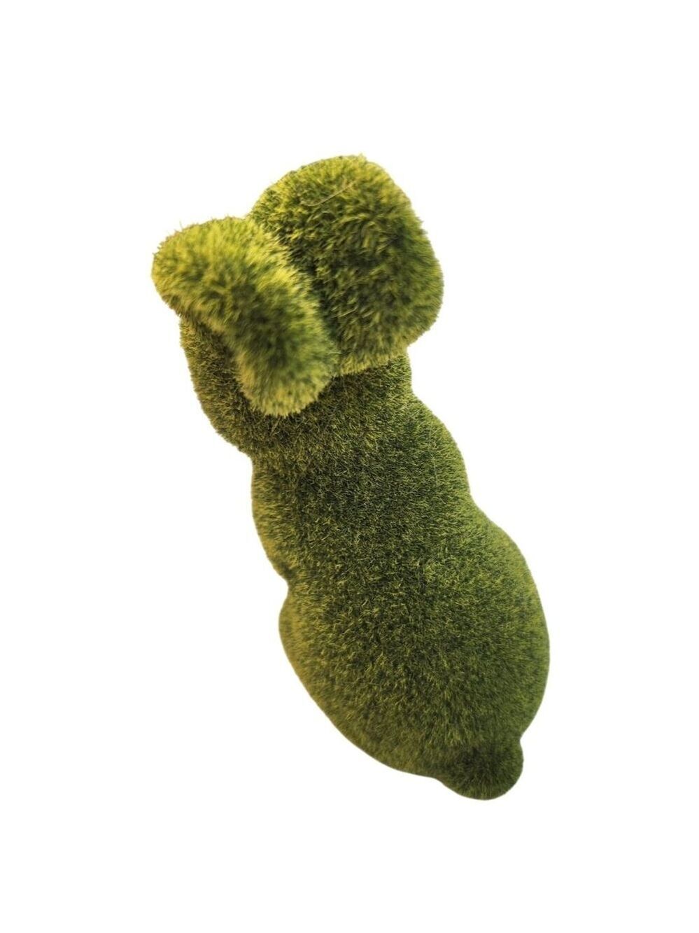 Moss Bunny Rabbit Figurine With Open Moss Balls Spring Easter Wreath Craft Suppl - Picture 5 of 13